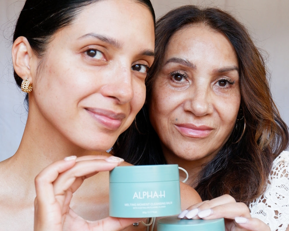 alpha-h melting moment cleansing balm sage