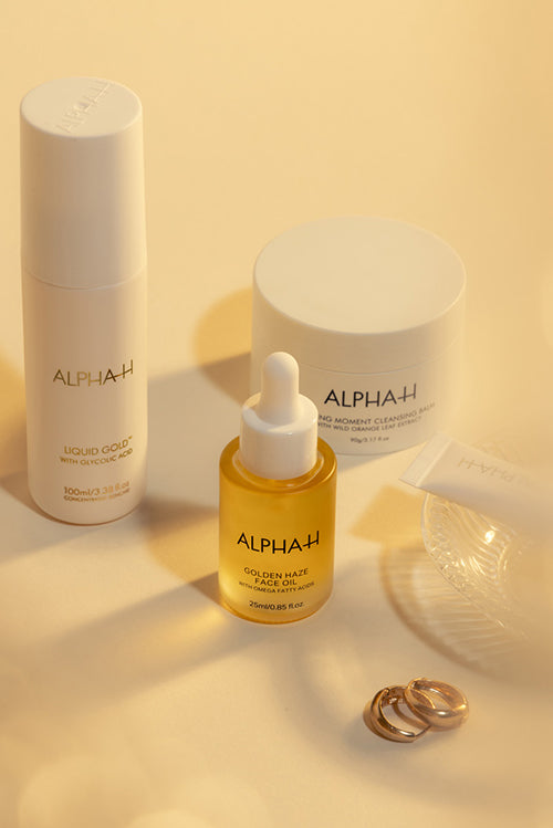 The Golden Haze mini facial AlphaH