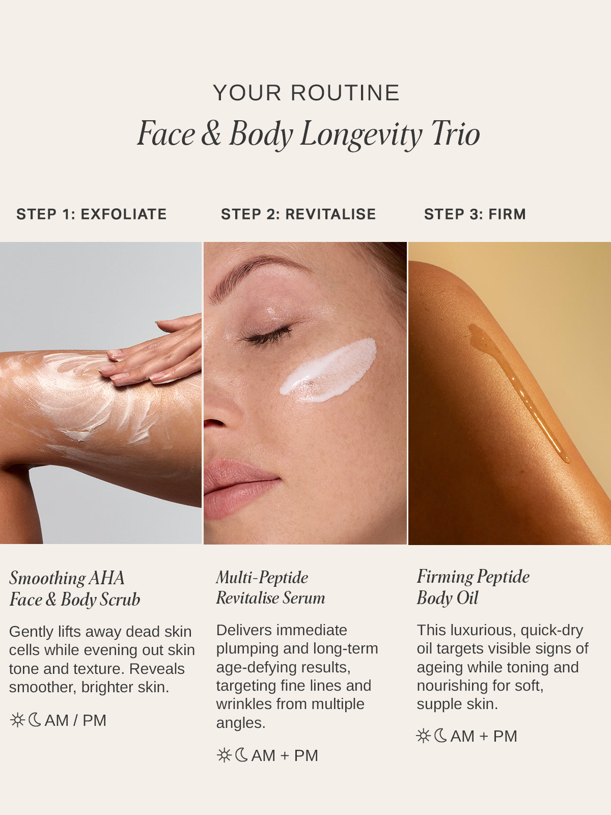 Face & Body Longevity Trio - Alpha-H Skincare Australia