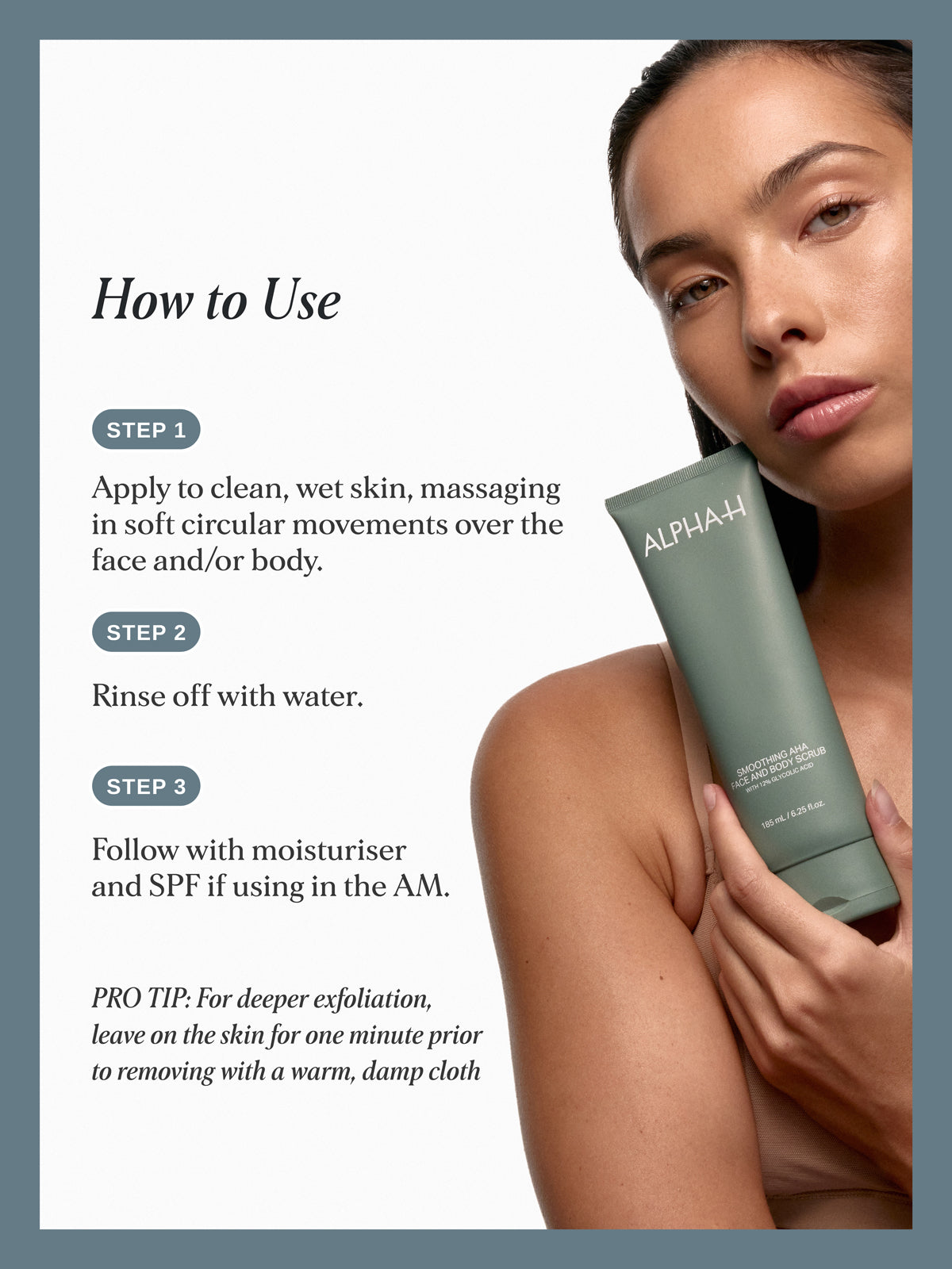 Smoothing AHA Face and Body Scrub